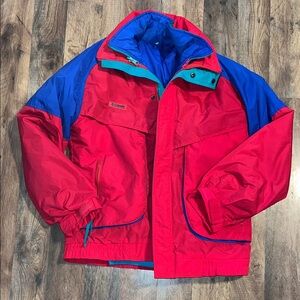 Vintage 90s Columbia Powder Keg 3-in-1 Ski Jacket - Men's small